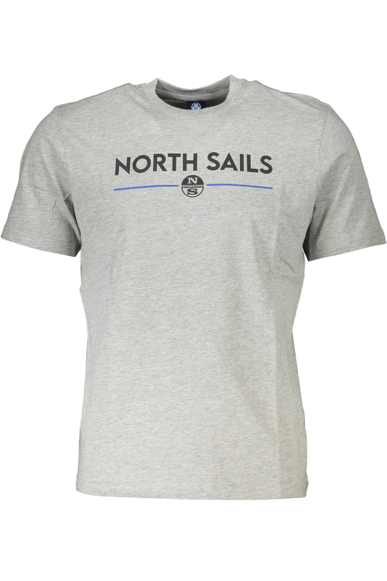 

Мужская футболка North Sails хлопковая с принтом на груди, серый