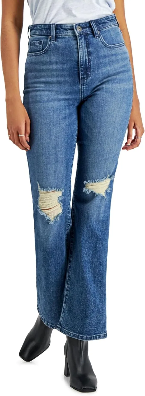 

Style & Co. Vintage Classic Ripped Bootcut Jeans