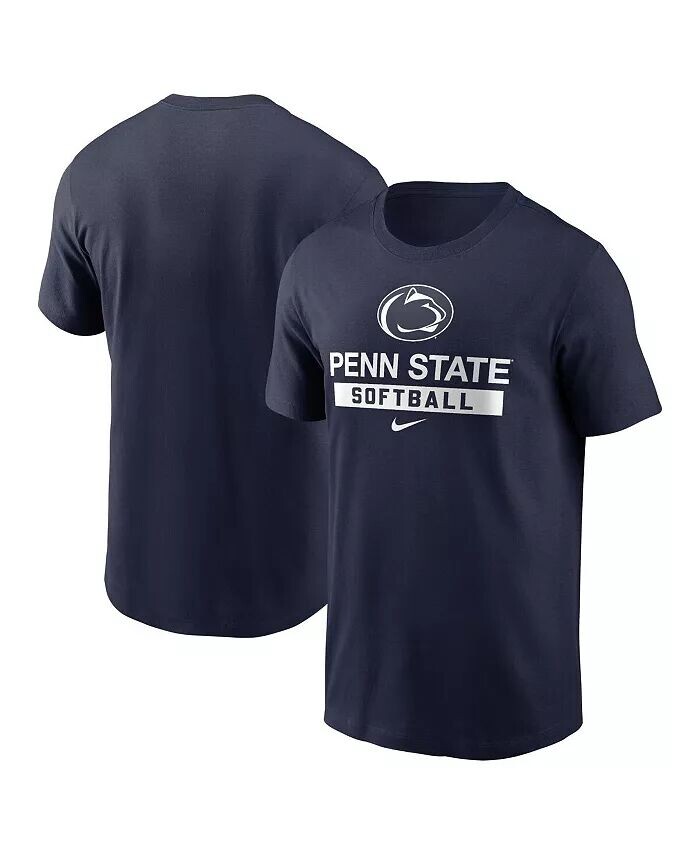 

Мужская темно-синяя футболка для софтбола Penn State Nittany Lions Nike, синий