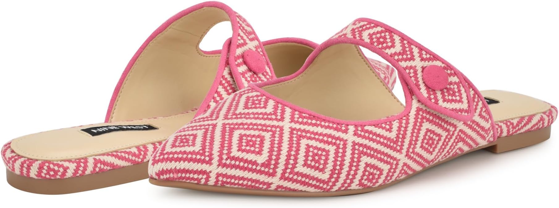 Балетки Nine West Barbra, цвет Pink/White