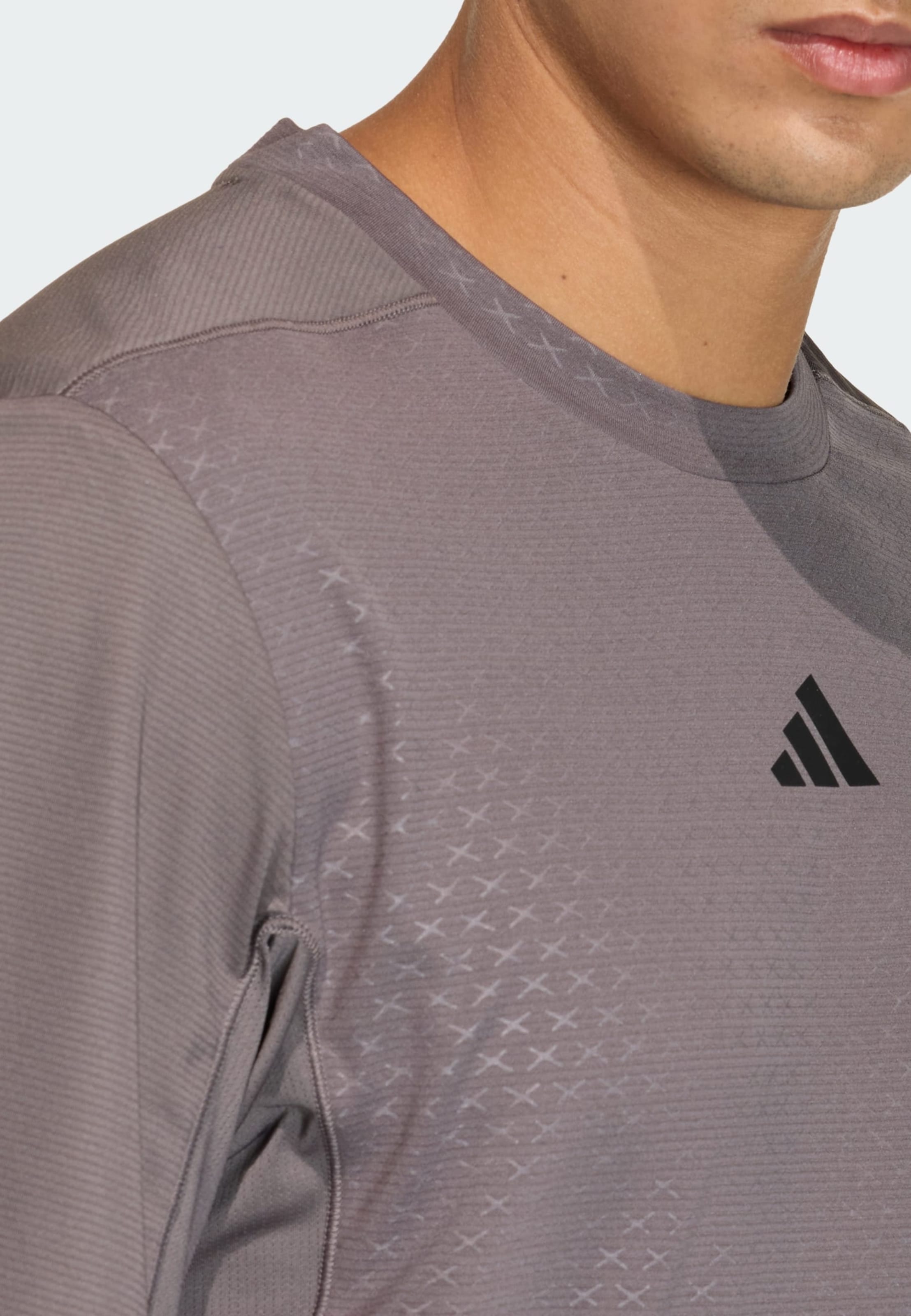Adidas Performance Футболка Performance 'D4T Power' в цвете Taupe — фото 4