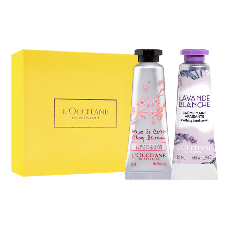 

Набор для рук с долгоиграющим ароматом: маска-перчатка с маслом ши и миндалем, крем для рук с розовым ароматом LOCCITANE, белый Smoked 10ml + Cherry Blossom 10ml