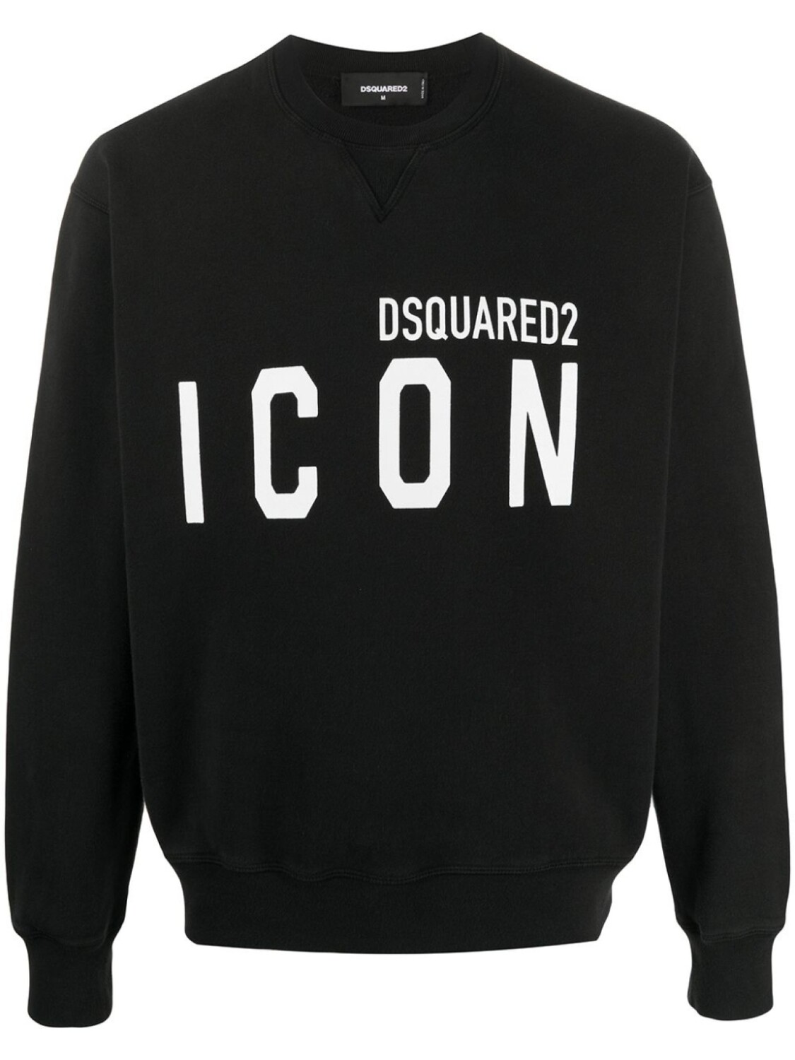 

Толстовка с принтом Icon Dsquared2, черный
