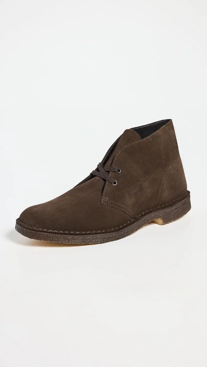 Ботинки Clarks Herren Desert Chukka-Stiefel, Brown Suede — фото 2