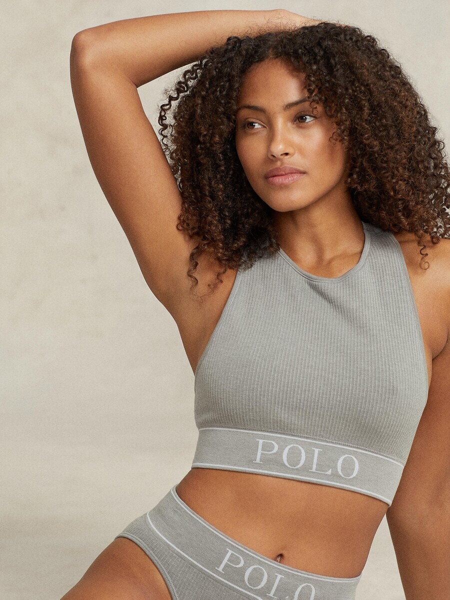 Трусики Polo Ralph Lauren Panty High Waist Brief, светло-серый — фото 4