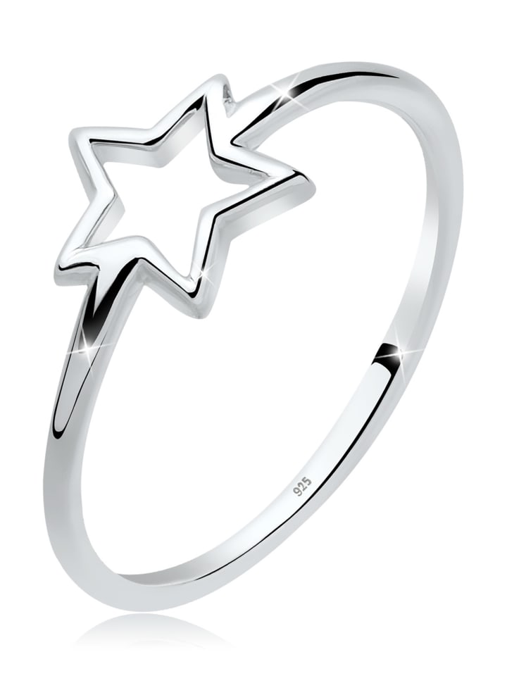 

Elli Кольцо из серебра 925 пробы со звездами, звезда из серебра