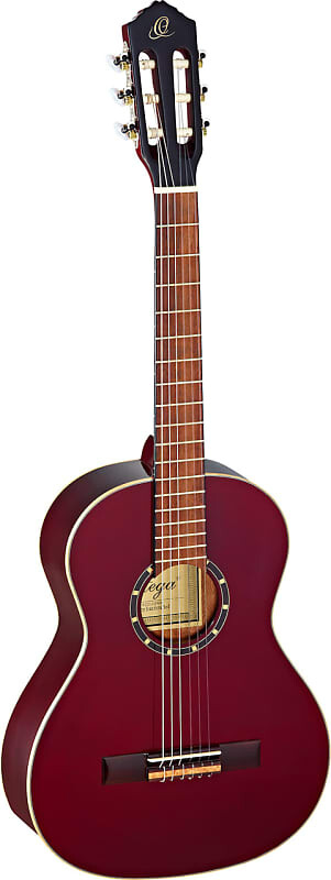 

Акустическая гитара Ortega Guitars R121-3/4WR Family Series 3/4 Body Size Nylon 6-String Guitar w/ Free Bag, Spruce Top and Mahogany Body, Wine Red Gloss