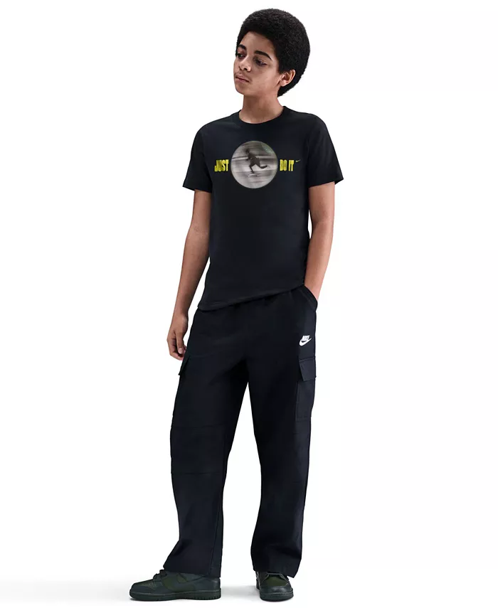 

Просто сделай это: футболка Skate Big Kids Nike, черный