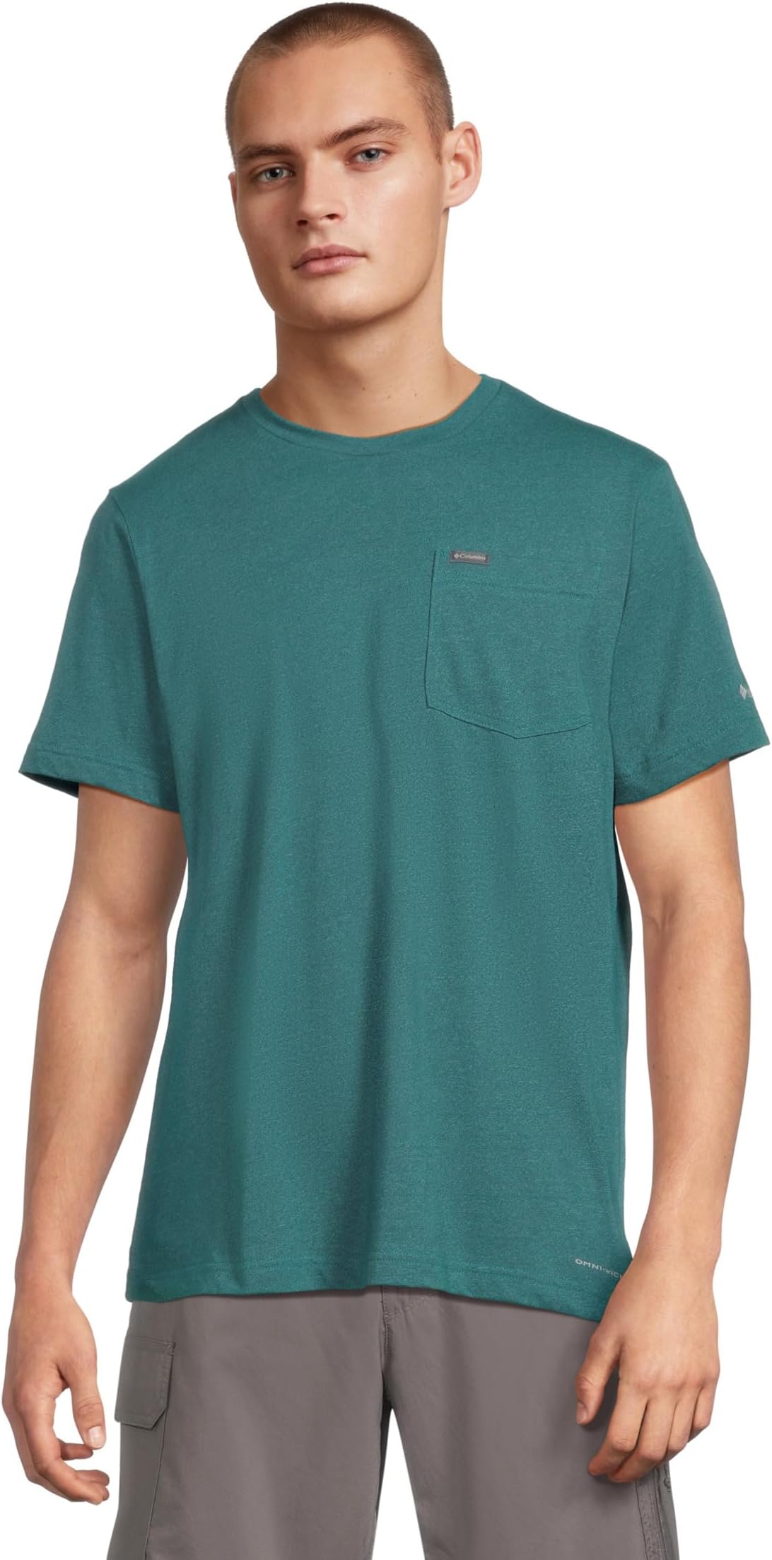 

Футболка Columbia Thistletown Hills Pocket Tee, цвет River Blue Heather