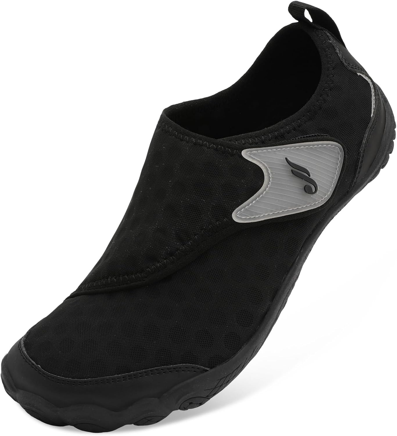 

Водные тапочки JIASUQI для женщин и мужчин, босоножки для плавания и пляжа, быстро сохнущие водные сандалии для взрослых, черный