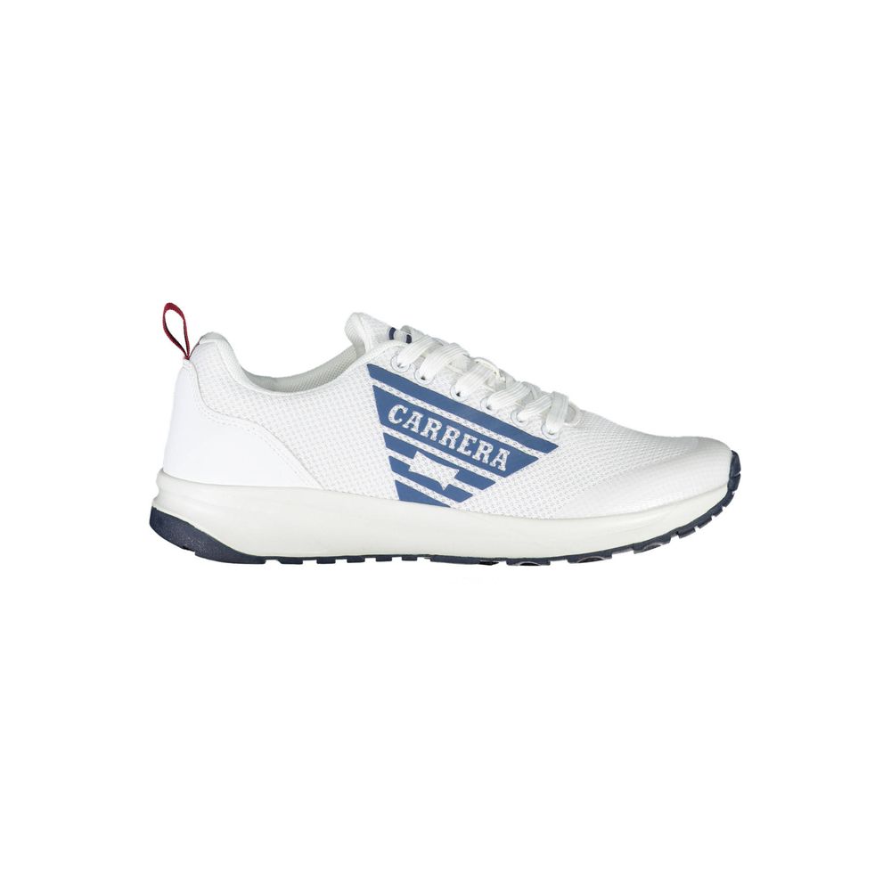 

Белые мужские кроссовки из эко-кожи Carrera