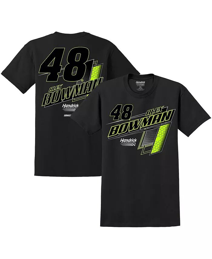 

Мужская черная футболка Alex Bowman Lifestyle Hendrick Motorsports Team Collection