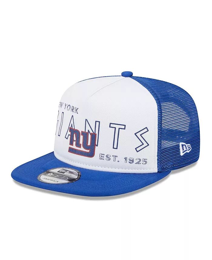 

Мужская белая бейсболка-кепка Banger 9FIFTY Trucker Snapback от Royal New York Giants New Era