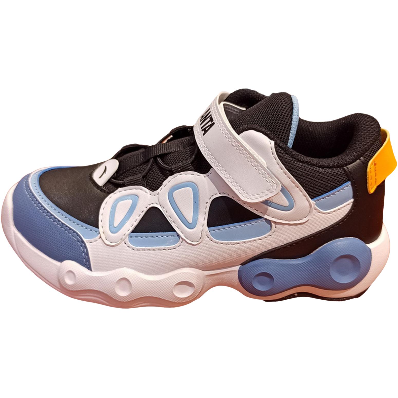 

Детские баскетбольные кроссовки Mid top для детей 3-7 лет Antakids, черный/Anta белый/Dusty синий-3