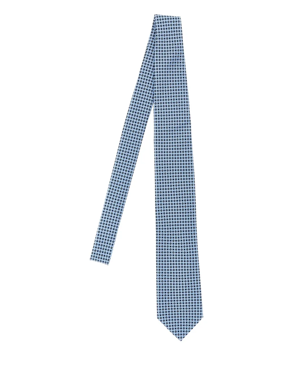 

Остроконечный шелковый галстук Brioni, синий