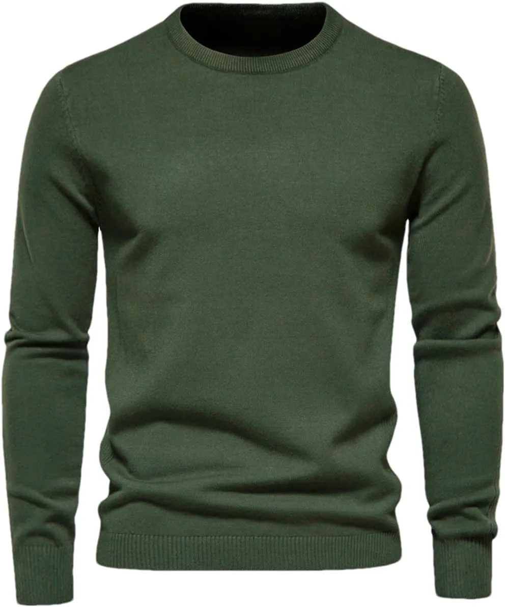 

Зимний свитер мужской O-Neck, утепленный, приталенный