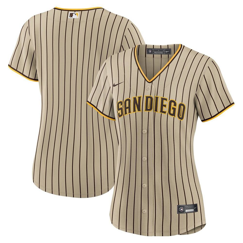 

Женский трикотаж Nike Tan San Diego Padres Alternate Replica Team, цвет Pad Multi