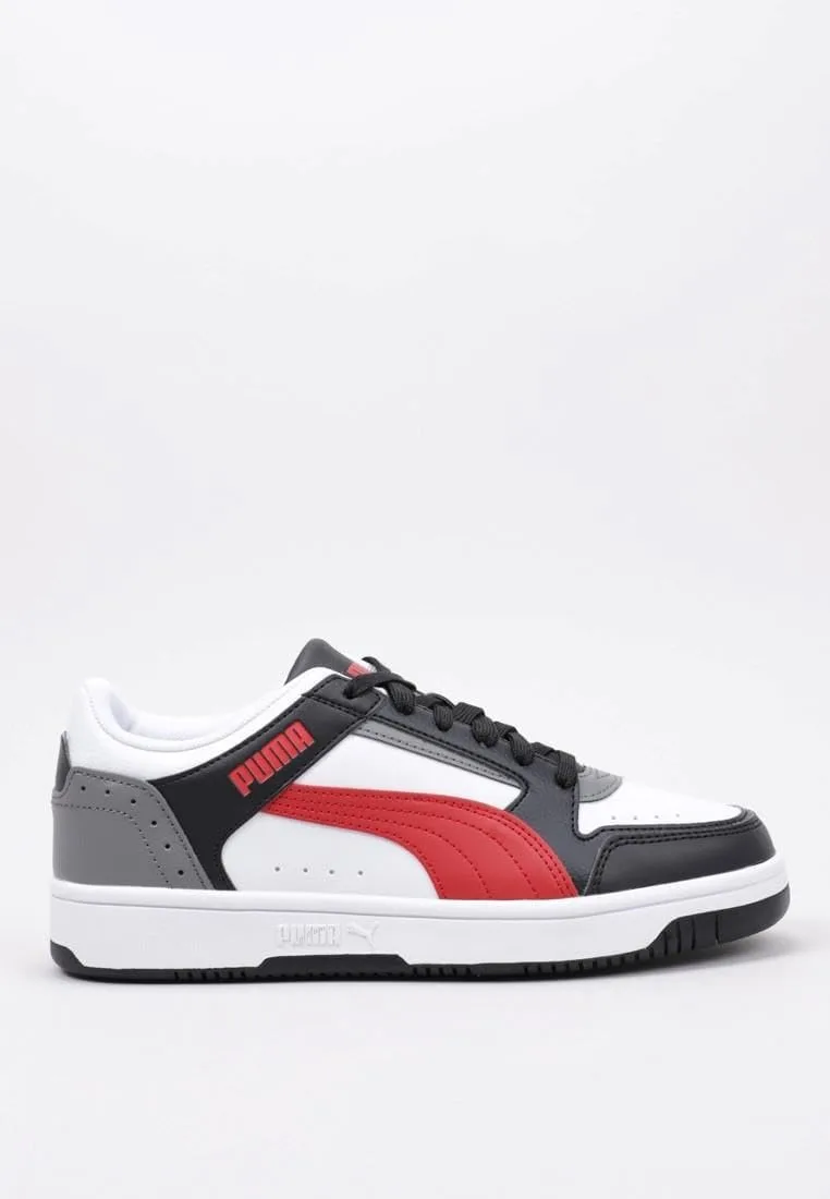 Кроссовки PUMA Unisex Rebound Joy Low, белый/черный/красный — фото 3