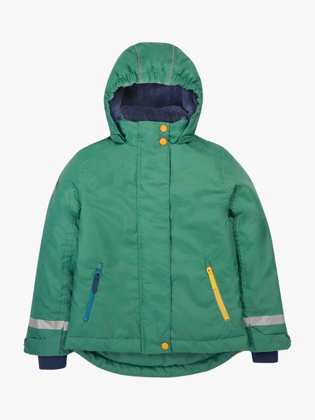 Детская утепленная лыжная куртка Frugi, Green/Mountains