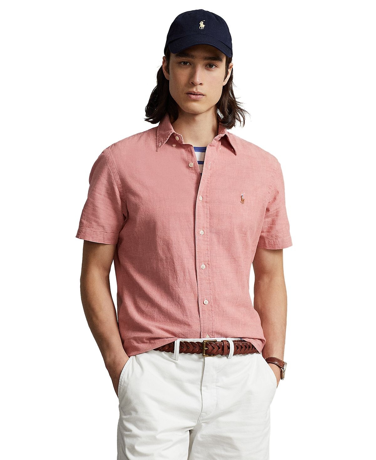 

Мужская рубашка классического кроя из шамбре Polo Ralph Lauren