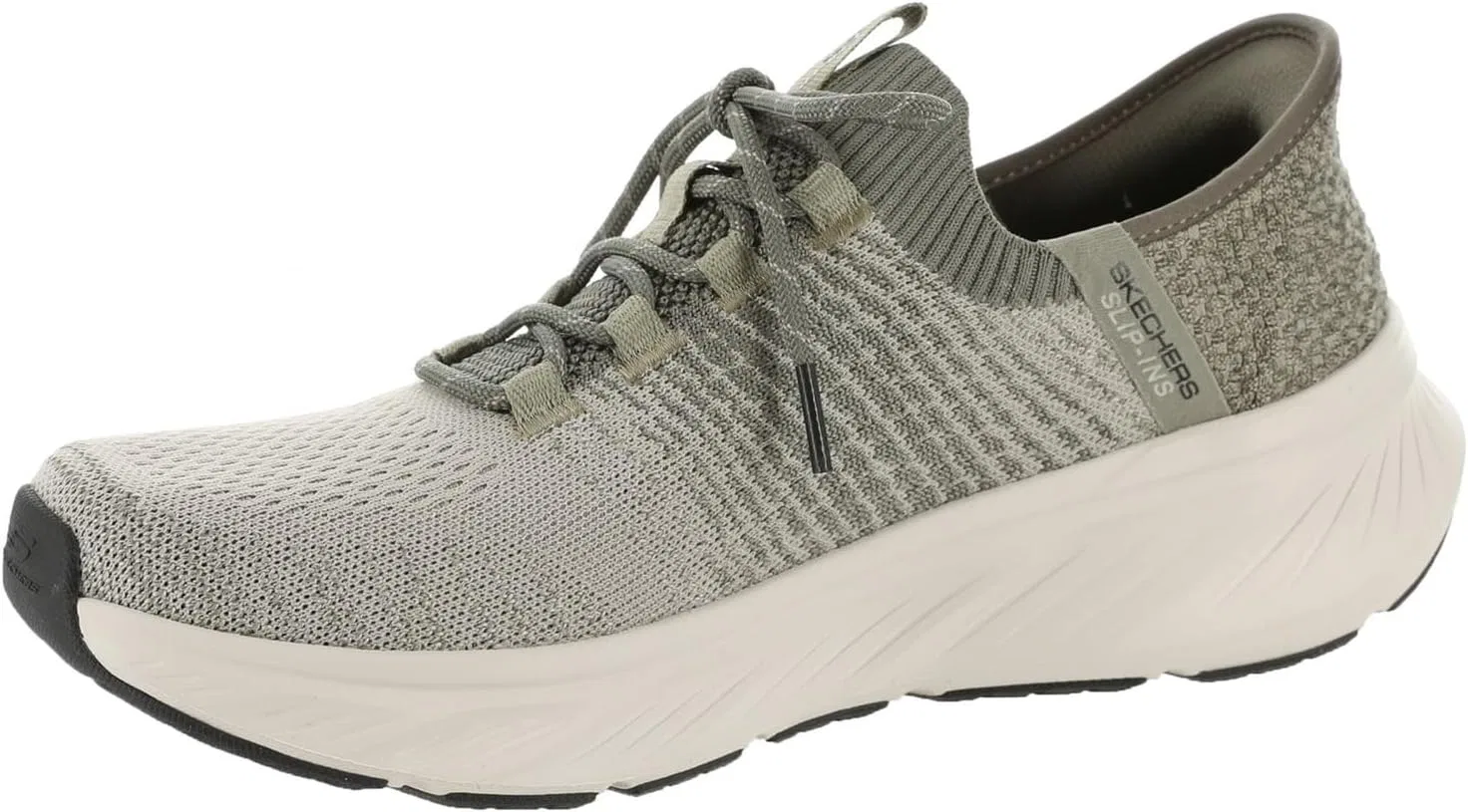 Мужские кроссовки Skechers Edgeride Raygo Hands Free без шнурков, Taupe — фото 4