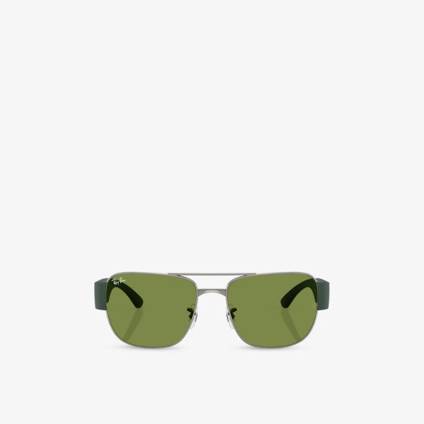 

Rb3756 квадратные металлические солнцезащитные очки Ray-Ban, серебряный
