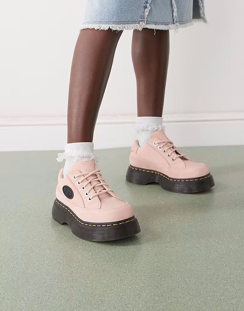 Ботинки на шнуровке Dr. Martens Buzz 5-Eye, светло-розовый