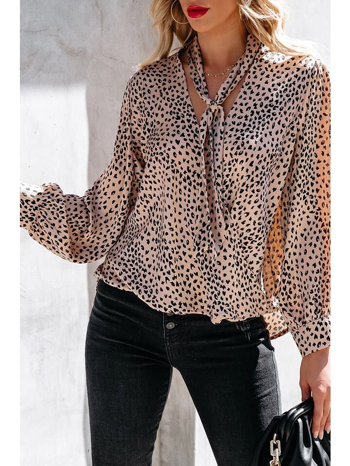 

Блуза Milan Kiss, цвет beige/schwarz/bunt
