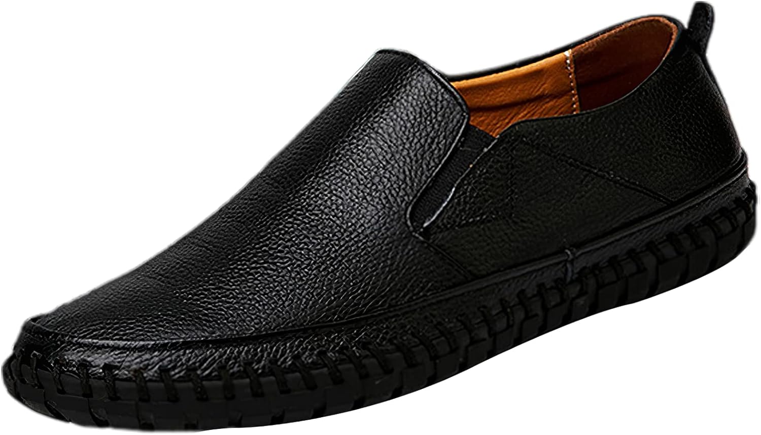 

Мужские слипоны и лоферы Rismart, повседневные плоские кроссовки для ходьбы и вождения, черный