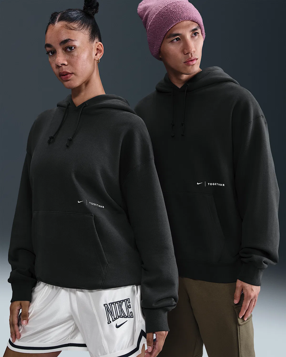 Nike by TOGETHXR Pullover Hoodie Everyone Watches Women's Sports™, Off Noir/White