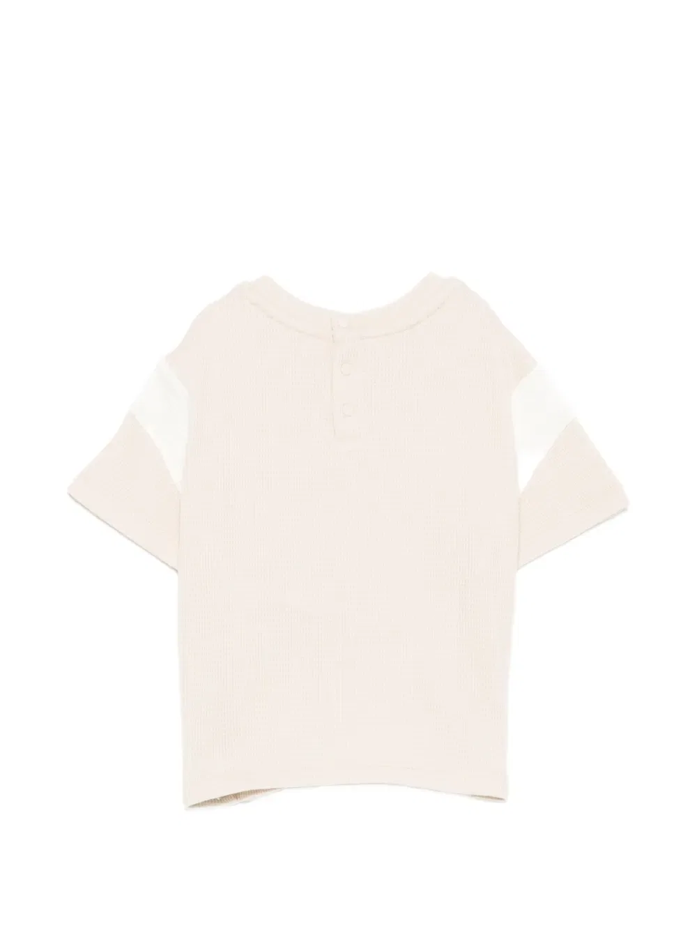 Футболка из вафельной вязки Emporio Armani Kids, нейтральный — фото 2