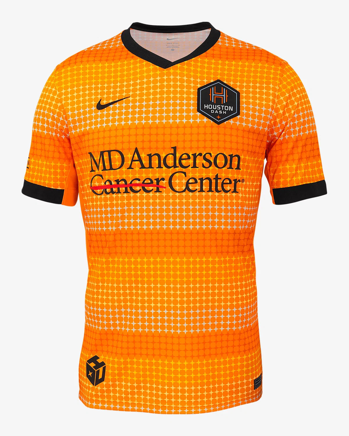 Мужская футболка Nike Dri-FIT NWSL Replica Jersey Houston Dash 2025 Stadium Home, Vivid Orange/Black