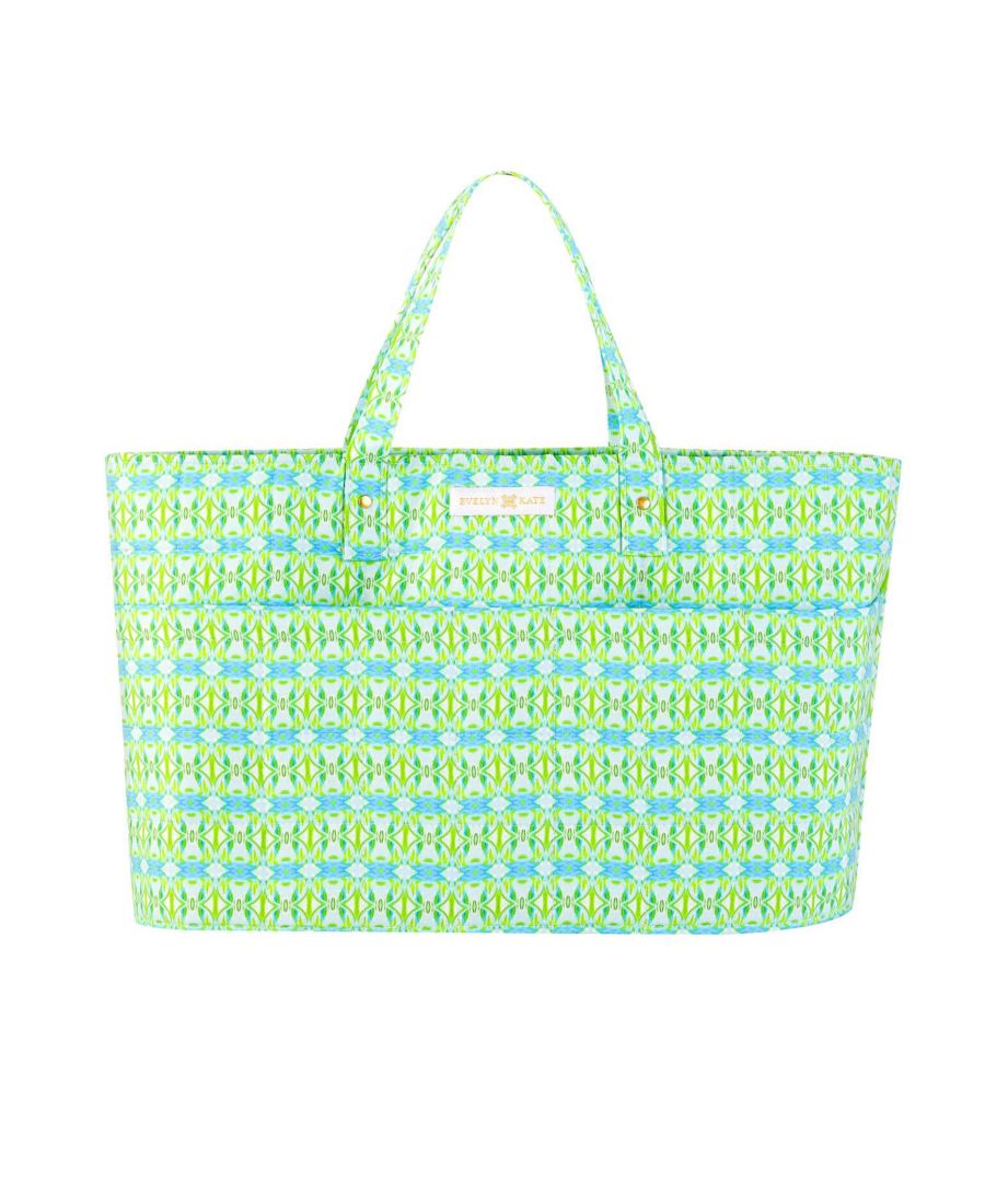 

Стеганая сумка-тоут с узором EVELYN & KATE, Georgia mirror