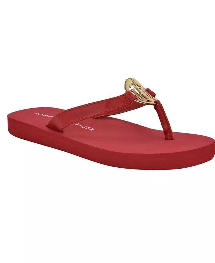 Женские шлепанцы Crelina Logo Flip Flop Tommy Hilfiger, красный