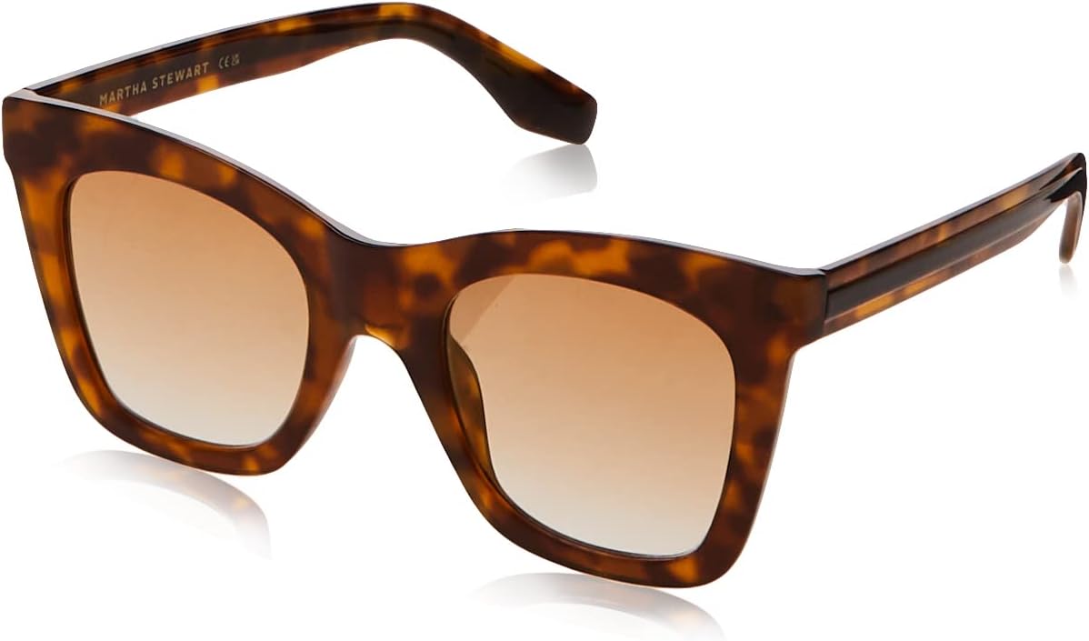 

Женские солнцезащитные очки Martha Stewart Ms104 Classic UV400 с защитой от ультрафиолета, квадратная форма «кошачий глаз» — вневременной подарок для нее, 50 мм, Blonde