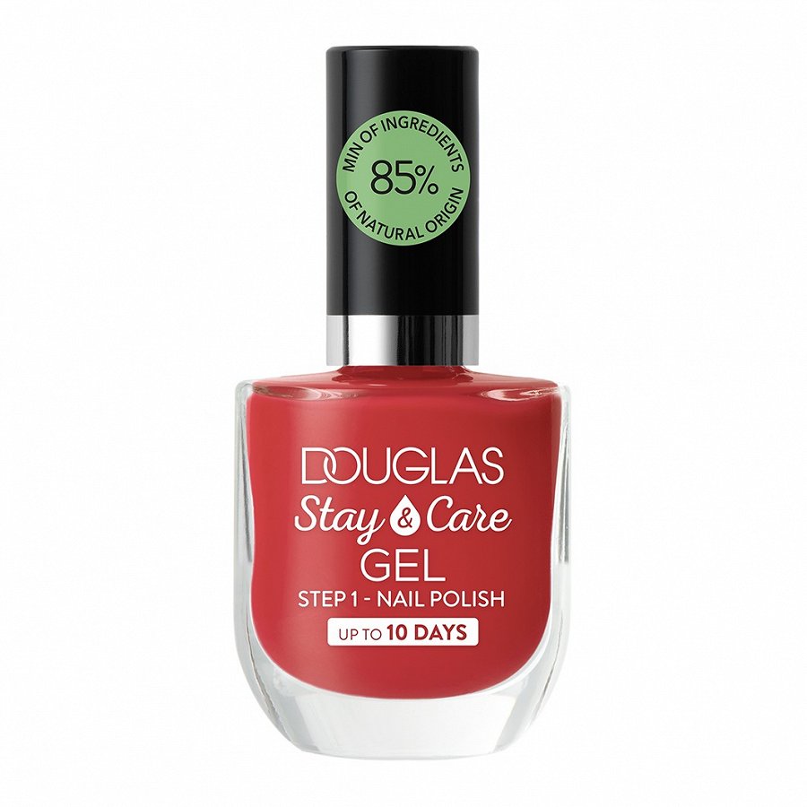 

Стойкий лак для ногтей с гелевым эффектом douglas make up stay & care gel polish Douglas Collection, цвет nr. 15 find your fire, 10 мл