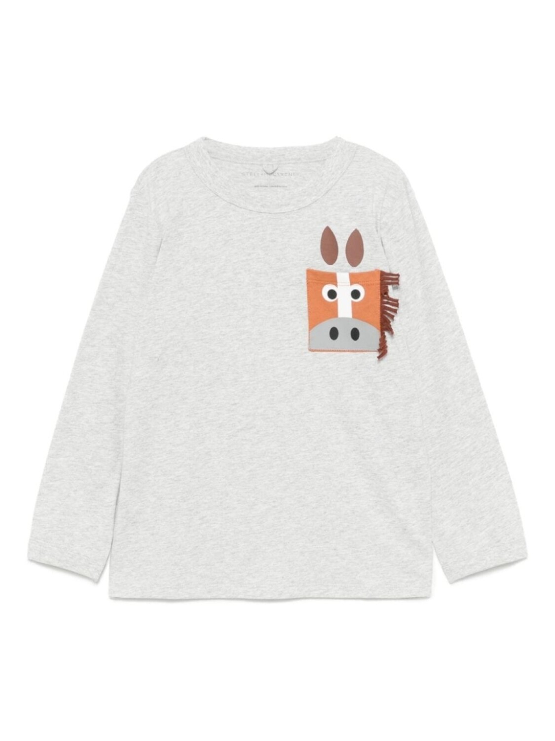 

Футболка с графичным принтом Stella McCartney Kids, серый