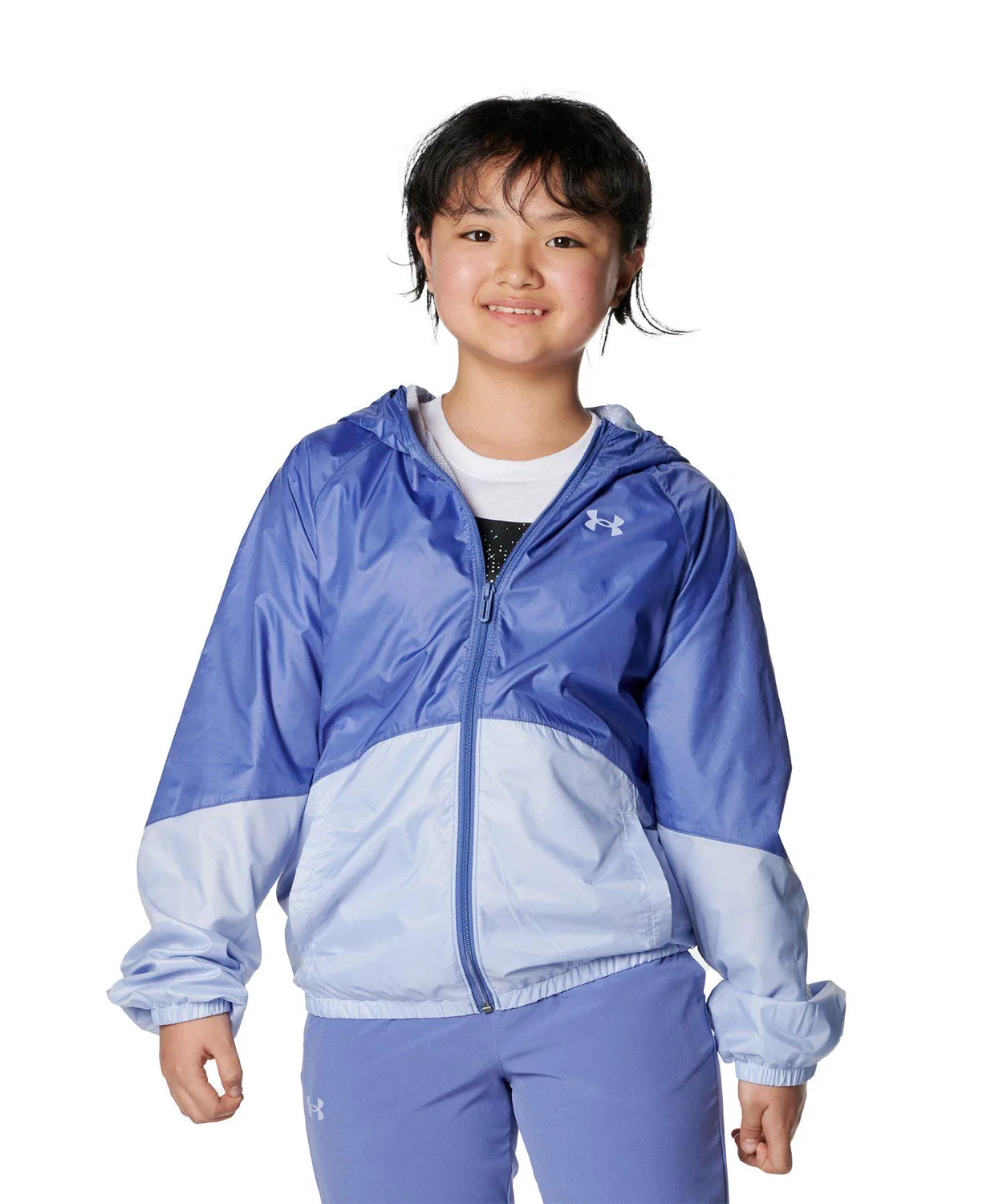 Ветровка детская UA Sports Storm с капюшоном, синяя