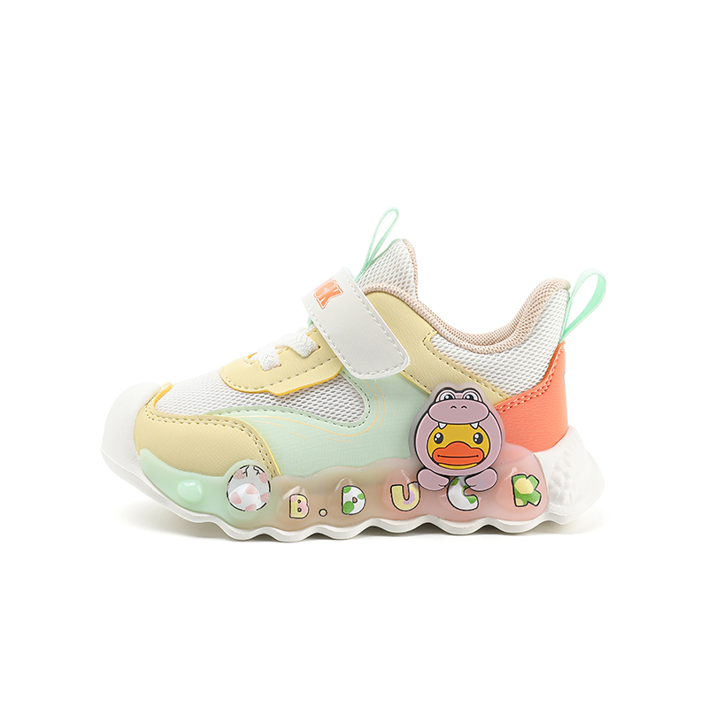 

Детские кроссовки Pre school B.Duck, бежевый/желтый/розовый[breathable mesh]