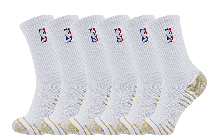 

Баскетбольные носки унисекс, 6 пар NBA, 6 Pack (Gray/Raw White)