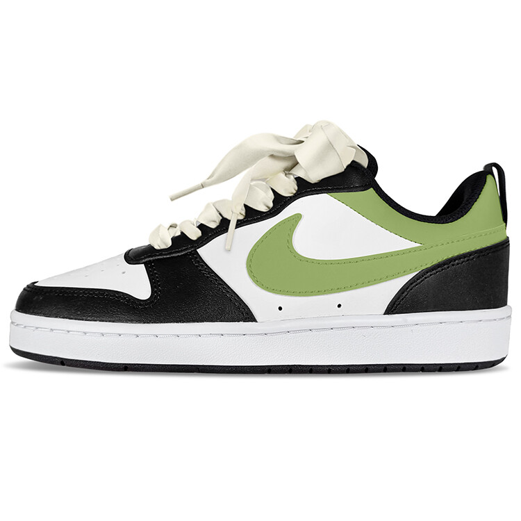 

Кроссовки Nike Court Borough Skateboarding Shoes Women's Low-top Black, зеленый