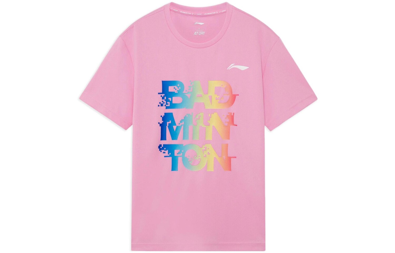 

Футболка серии Badminton для мужчин, розовая Lining, розовый