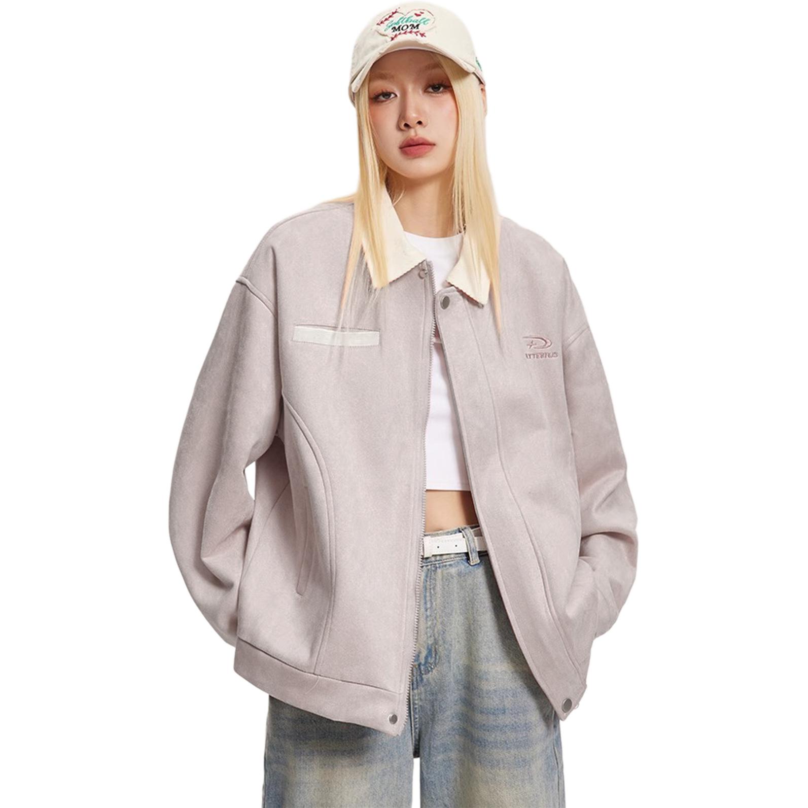 

Куртка Unisex Lapel Moderate Pilot NEVER RULE, розовый