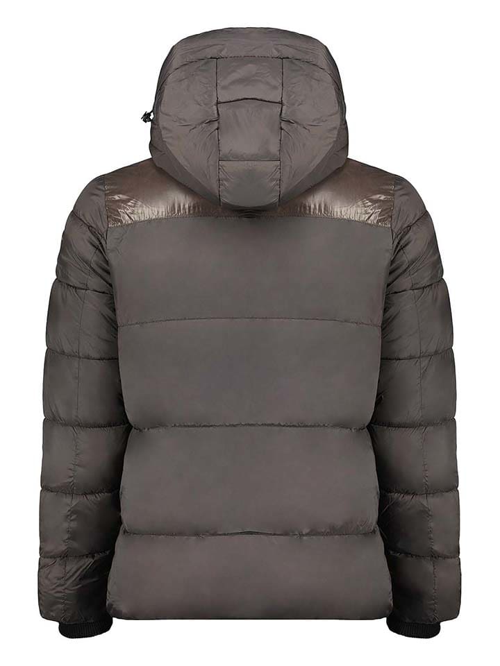 Geographical Norway Стеганая куртка "Bayou" антрацитового цвета — фото 2