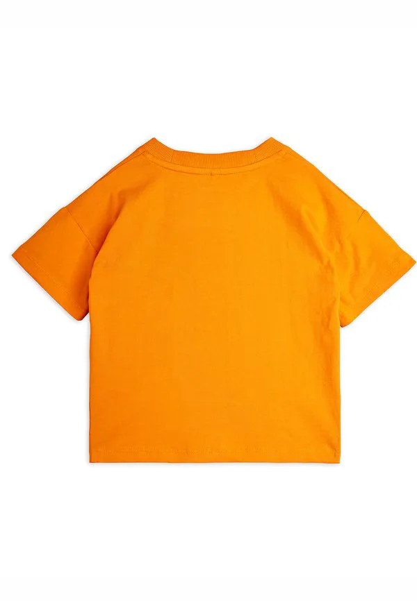 Футболка унисекс с футбольным принтом из синели Mini Rodini, Orange — фото 2