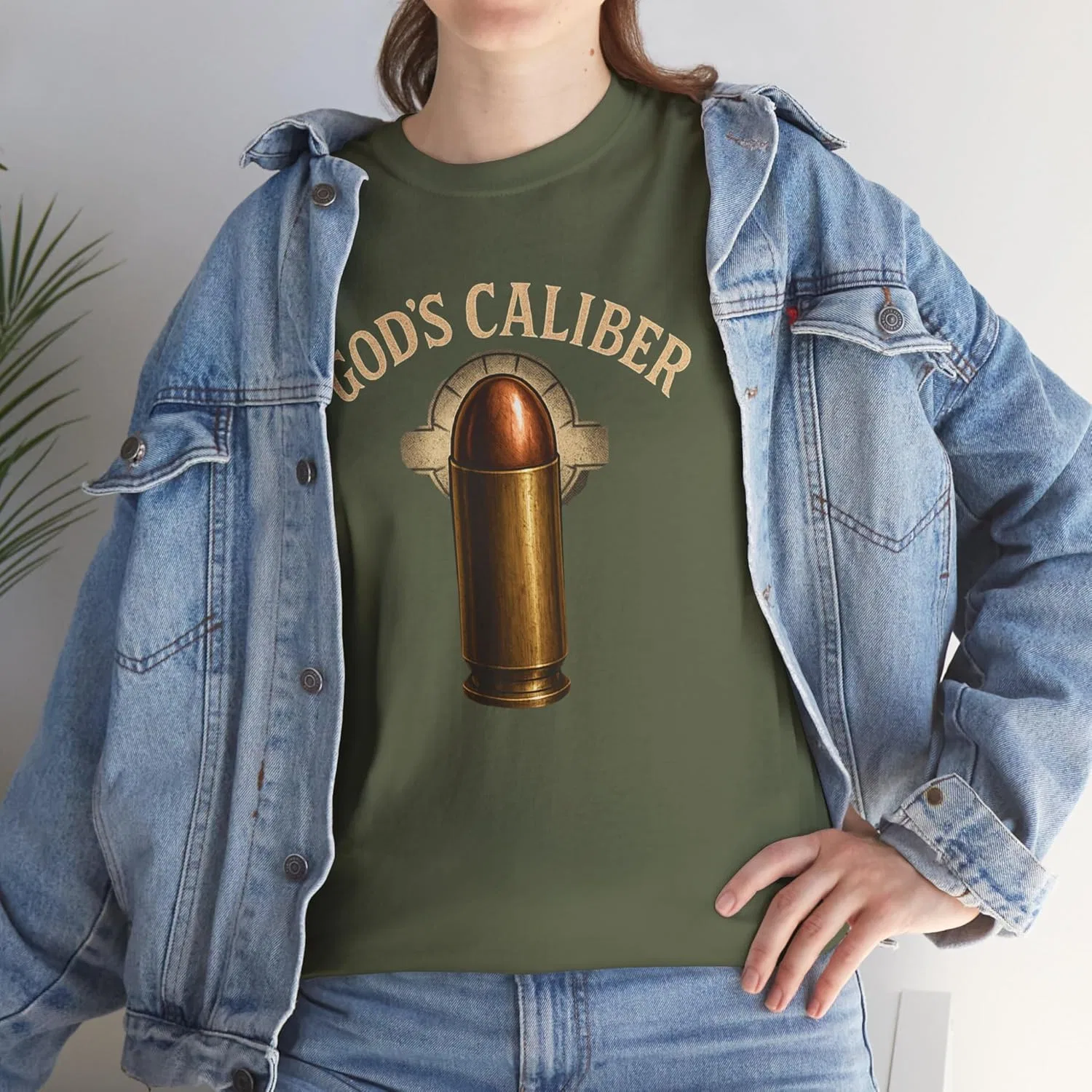Футболка унисекс из плотного хлопка God's Caliber, футболка с принтом, повседневная одежда, подарок на день рождения, футболка с оригинальным рисунком, модная футболка — фото 3