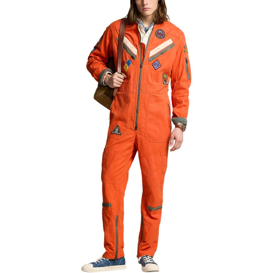 Костюм-комбинезон SS24 мужской Orange Polo Ralph Lauren, оранжевый — фото 4