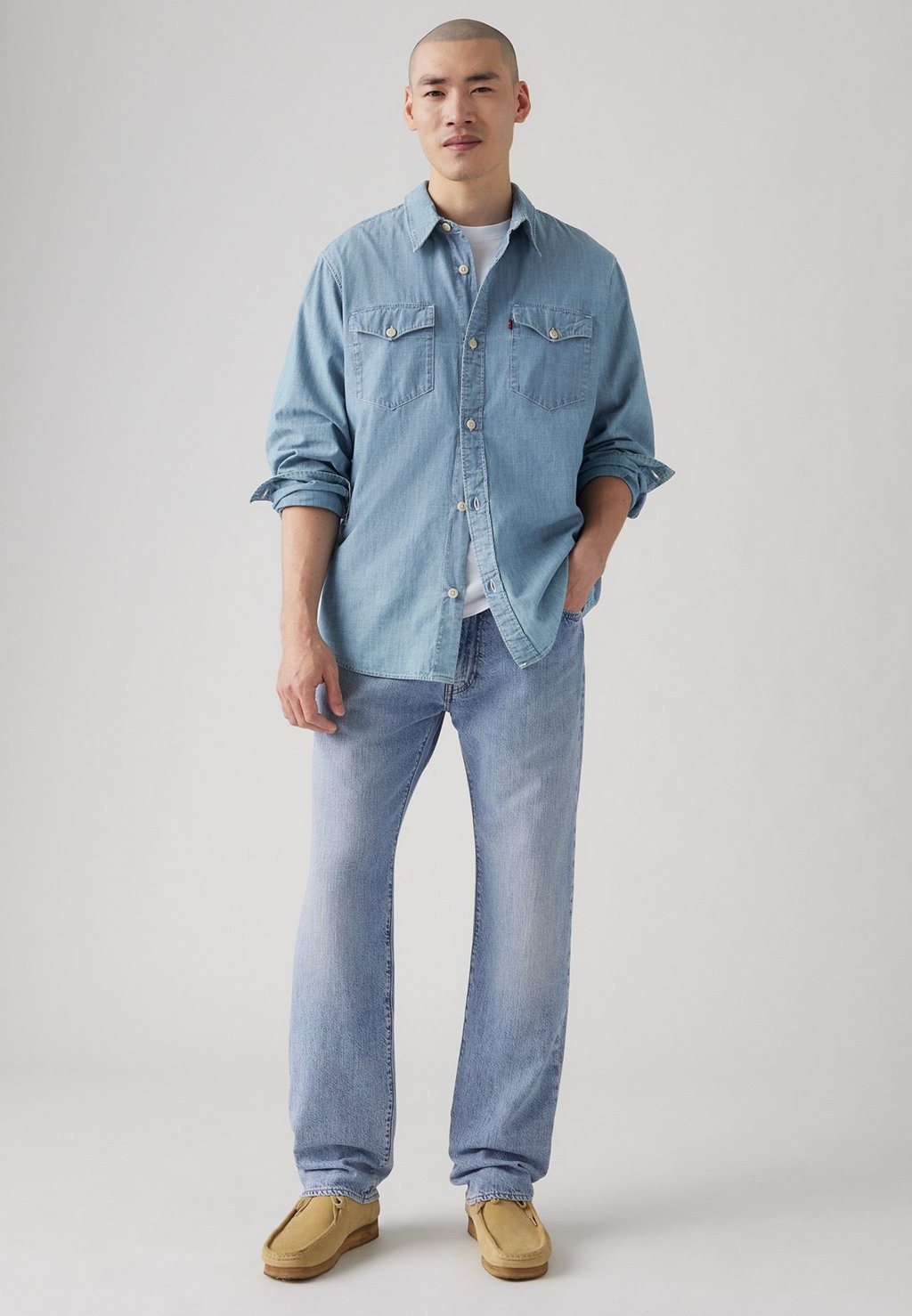 Джинсы STRAIGHT Levi's, цвет Call Me Again Ltwt Linen+ Denim — фото 2