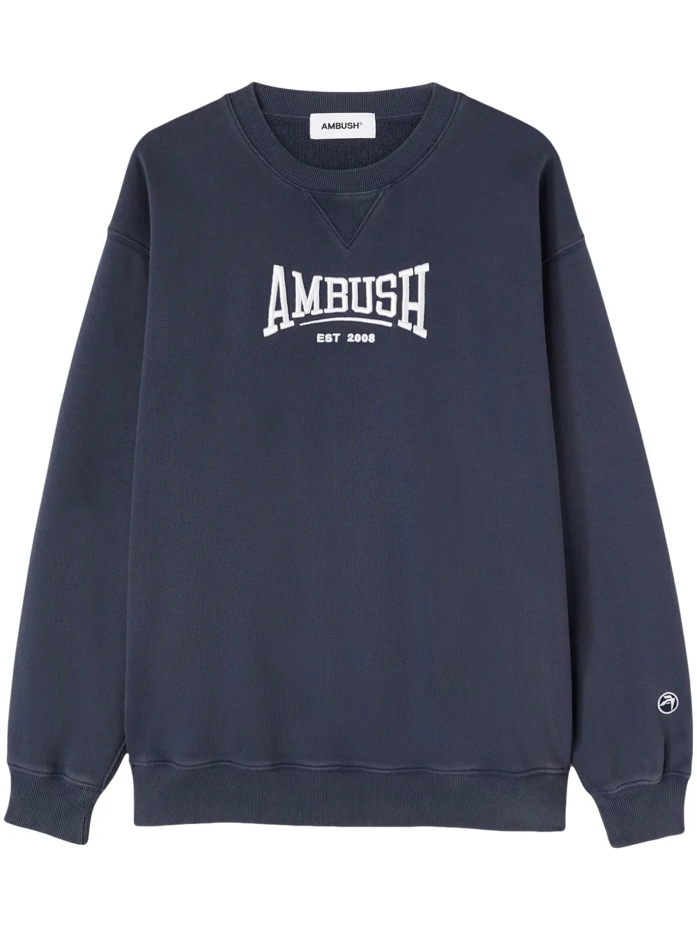 

Толстовка из органического хлопка с вышитым логотипом AMBUSH, синий