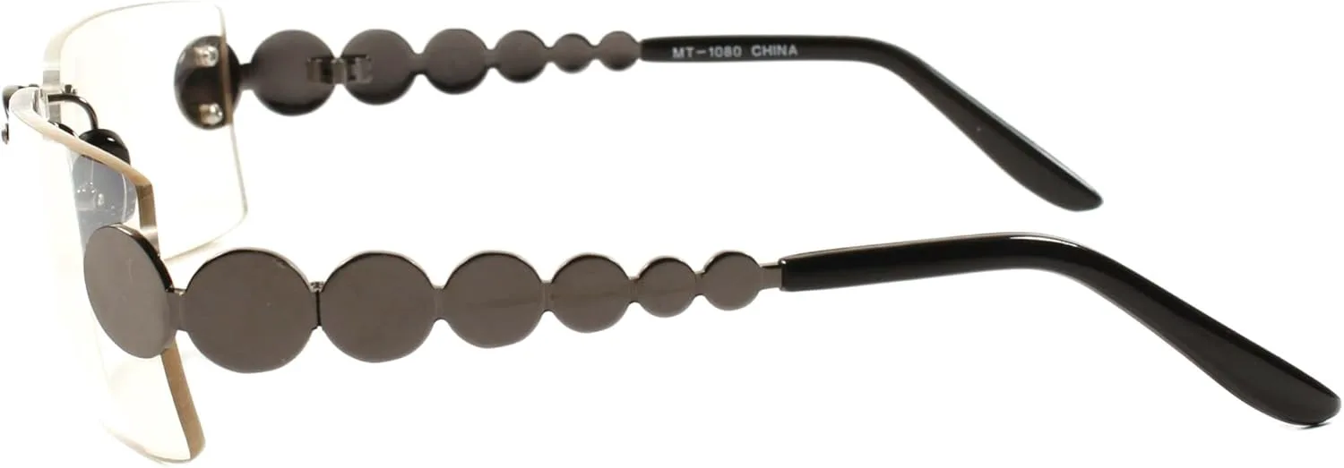 

Мужские и женские винтажные солнцезащитные очки в стиле 80-х: прямоугольные очки с линзами светло-серого цвета, цвет «оружейная сталь», в стиле фанк Generic, Gunmetal